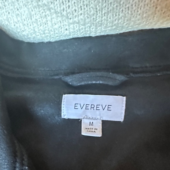 Evereve Black Leather Moto Jacket - Picture 2 of 6